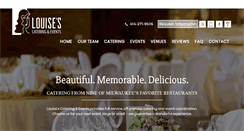 Desktop Screenshot of louisescatering.com