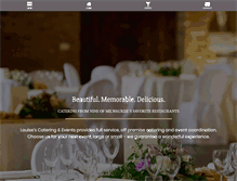 Tablet Screenshot of louisescatering.com